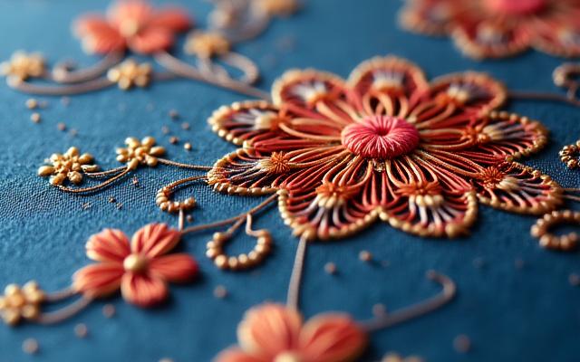 伝統的な日本刺繍